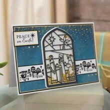 1pc Christmas Nativity Metal Die Cuts, Christian Cutting Dies Cut Stencils DIY Scrapbooking Decorative Embossing Paper Scrapbooking Card Making