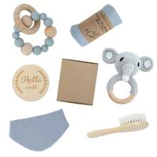 Newborn Rattle Teether And Accessory Box Set - Blau - Übersicht 3