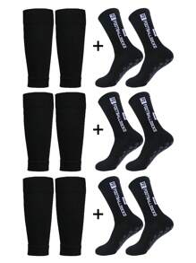 防滑足球袜、加厚毛圈袜和压缩腿套、4 套/3 套/2 套、男女通用