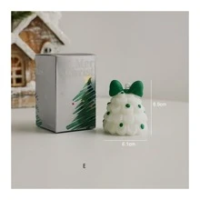 1pc Tree Scented Candle, Ambient Gift, Handmade Fragrance Candle, Faux Candle,Room Decor,Gifts, Christmas Decorations, Christmas Gifts - Multicolor - View 10