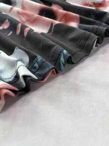 Casual Impreso Strappy Vestidos Largos Vestidos de Mujer - Negro - Ver 4