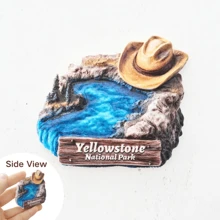 1pc Đồ trang trí nam châm tủ lạnh nhiều màu sắc, Thiết kế các địa danh của Hoa Kỳ như Tuyến đường 66, Công viên quốc gia Yellowstone, Đồ trang trí màu sắc rực rỡ cho nhà bếp Quà tặng tốt nhất - nhiều màu - Xem 14