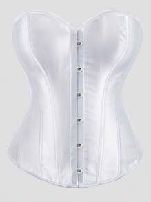 Women's Fishbone Shaping Bustier Crop Top, Waist Cincher Tight Top, New Year Party, Valentine's Day, Holiday Tops, Corset Top, Halloween Costume - Multicolor - View 45