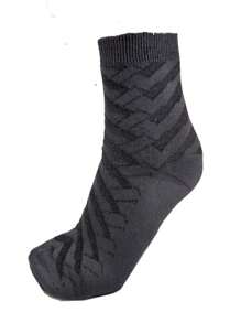 K6 Bamboo Fiber Antibacterial Socks Men Breathable Comfortable Wear38a44 - 灰色 - 查看 2