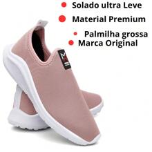 Women's Walking Shoes Gym Easy Fit Ultra Light Flexible And Soft - Màu hồng gỉ - Xem 2