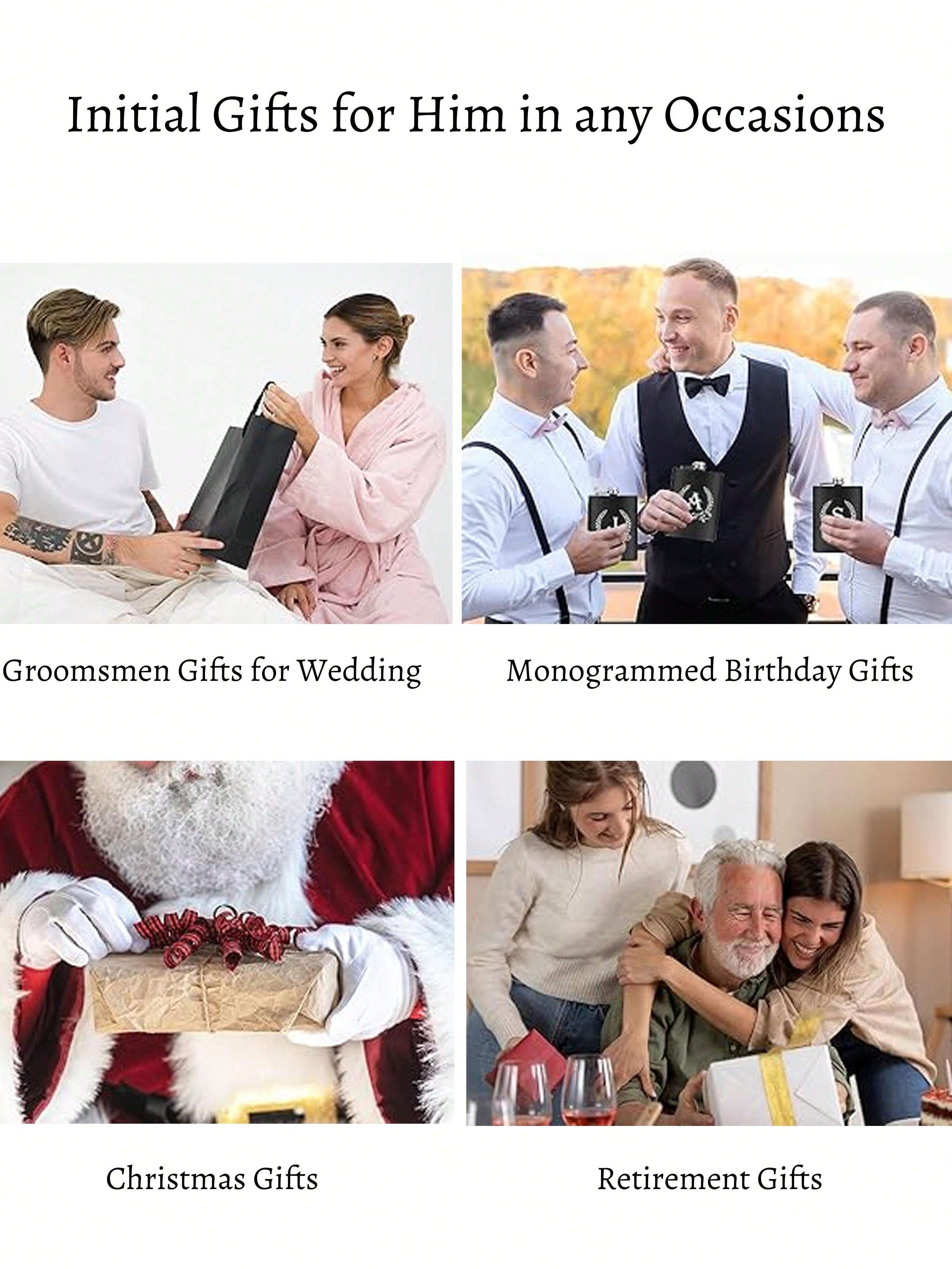 Personalized Alcohol Flask For Liquor Drinking Large Flasks For Man 6oz