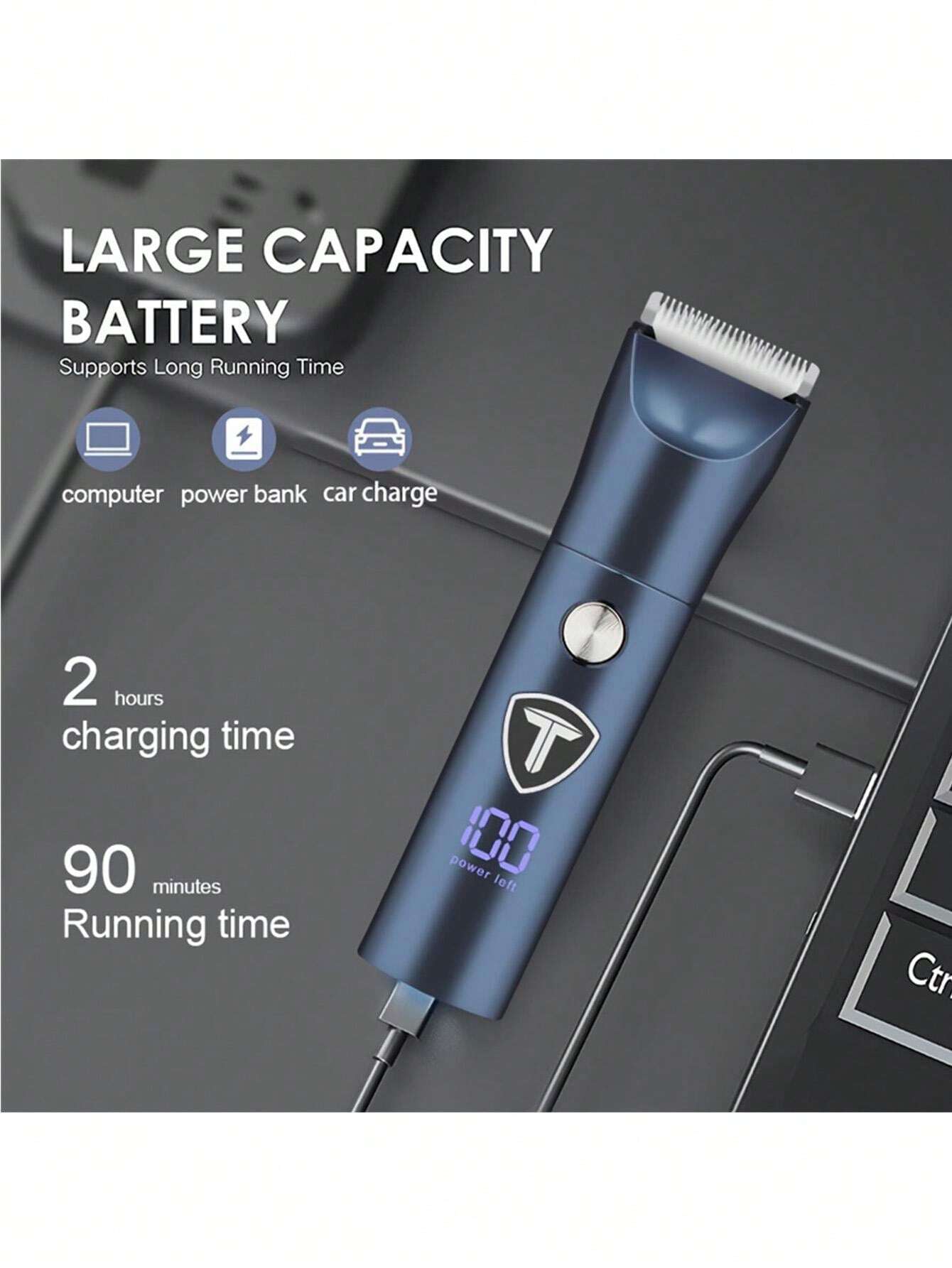 Professional Groin And Body Trimmer For Men, Electric Shaver With