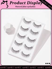 5 Cặp Lông Mi Tự Nhiên, Lông Mi Giả Lash Tự Nhiên, Lông Mi Giả Frihappy 12mm - Mi tự nhiên - Xem 2