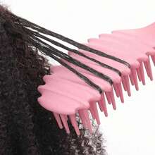 3 合 1 糖果卷发刷 - 温和顺滑造型梳，适合干湿卷发，减少拉扯分离，非常适合女性 - 彩色 - 查看 7