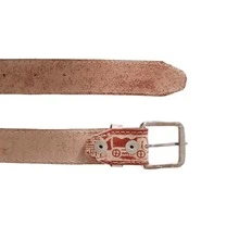 Men's Formal Belt Genuine Leather Plus Size Various Sizes - Marrom Desenhado - 查看 2