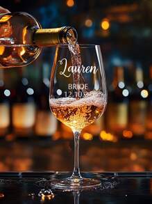 1个定制文字玻璃杯，个性化玻璃饮具，定制玻璃器皿，个性化礼物，定制葡萄酒杯，个性化玻璃器皿，个性化玻璃杯，结婚礼物，庆祝时刻，350毫升/545毫升/550毫升，送给他的礼物，易于清洁，优雅，高品质定制，个性化，独特理想礼物，送给她的礼物，儿子，女儿，学生，上班族，乔迁之喜，家居装饰，送给他的毕业礼物 - 350毫升/6.3*19.8*8厘米 - 查看 3