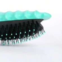 卷发定型刷 - 头皮按摩软毛发刷，用于梳理和造型 - 配有气垫梳和防滑手柄 - 由 Candybrush 设计的便携式多功能发梳