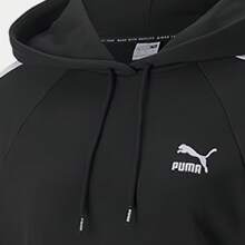 Puma 簡約休閒針織連帽套頭衫 - 黑色 - 查看 3