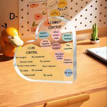 1 件“超棒老师”书形亚克力桌面装饰，是学生返校或教师节时送给老师的理想礼物 - 彩色 - 查看 7