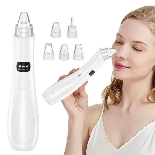 En stock, . Máquina de belleza para limpieza facial con 3 modos de succión, eliminador de piel muerta, aspirador facial para eliminar puntos negros y mejorar la piel