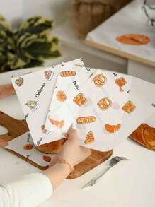 50/100张牛皮纸 烘焙纸 耐油食品包装纸 蜡纸 烘焙工具 厨房小工具 厨房配件 家用厨房用品 不同批次订单略有不同 - 彩色 - 查看 9