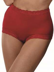 DeMillus 57330 Sapphire Classic Panty - 紅色 - 查看 1