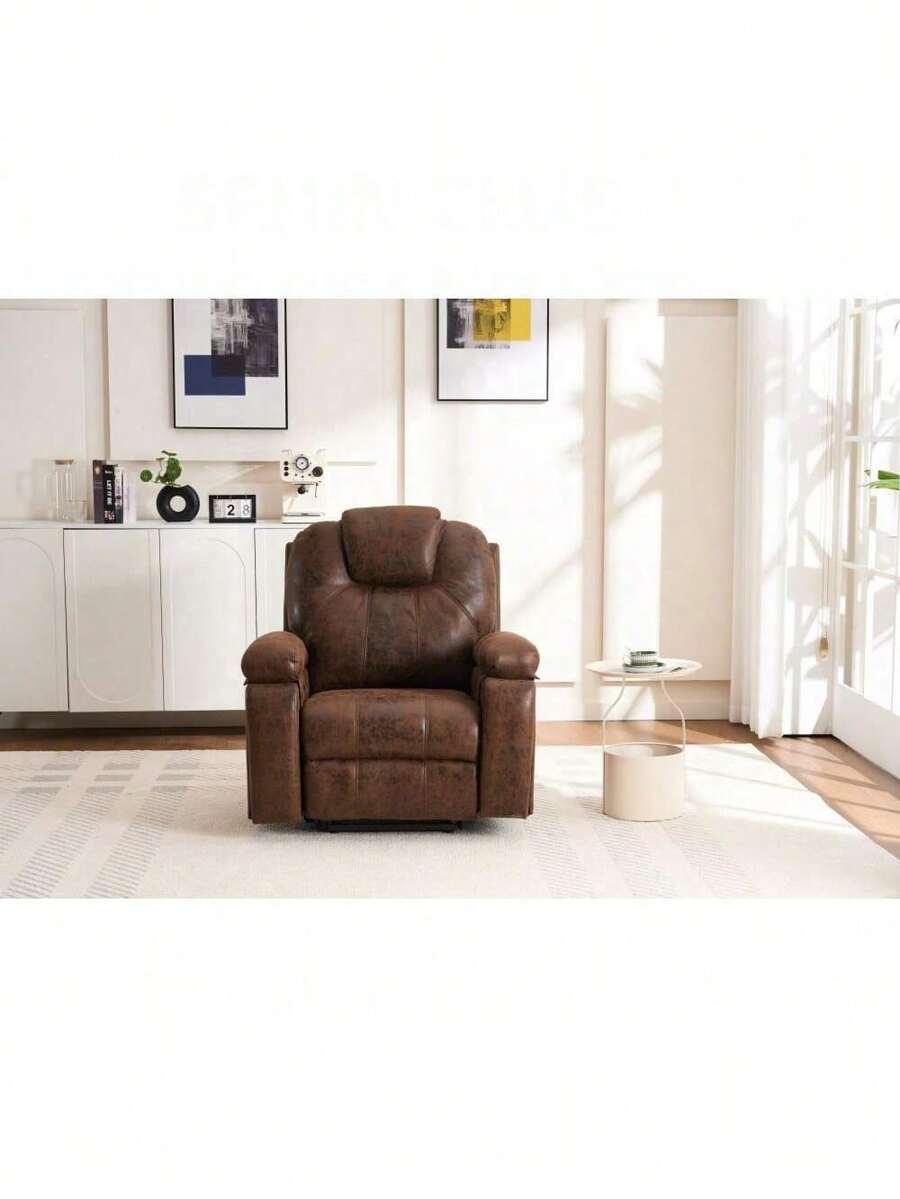 Power Lift Recliner Chair With Massage Elderly, Overstuffed Wide