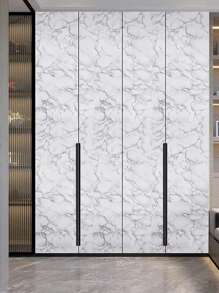 1 卷 PVC 墙纸，现代大理石纹防水墙胶卷，适用于家庭，翻新贴纸，可撕墙板，墙纸，壁纸，春季装饰品，让您的家焕然一新，拉玛装饰贴纸 - 彩色 - 查看 11