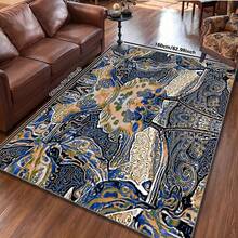 现代风格的地毯，柔软，防滑，可机洗，吸水，防污，家居装饰，非常适合客厅、卧室和门口装饰。 - 彩色 - 查看 20