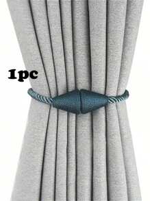 1pc/2pcs Magnetic Polyester Cone Shape Curtain Tiebacks, Suitable For Curtain Fixation Gifts Birthday Graduation
