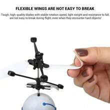 RC Flying Robot Toy Mini Drone For Kids 5-12 – Induction Drone For Boys Girls, Indoor Outdoor Games Birthday Gift - 白色 - 查看 6