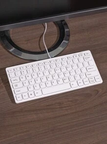 1个便携式有线USB外置静音薄膜键盘，78键