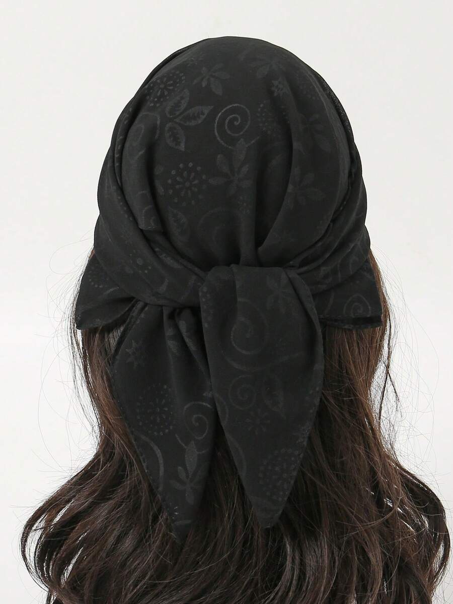 1 件装 女士向日葵印花头巾 轻便透气头巾