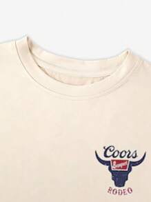 Loose Fit Short Sleeve T-Shirt, Western Cowgirl Style, Fashionable, High-End, Campus, Youth, Teenage Girls, High School, Y2K Retro, Outdoor, Minimalist