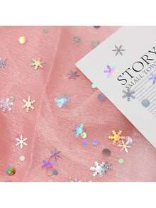 15g Christmas Snowflake Confetti, Designed For Christmas, Theme Parties, Weddings, Birthdays, Scene Atmosphere Decor, Photography Props, Tabletop Decor, Display Windows, Fireplaces, Rooms, Home Decor, Dining Table Center, Garden Decorations - Multicolor - View 4