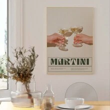 1 tấm áp phích nghệ thuật Martini in hình quán bar cocktail Negroni tường vải canvas trang trí cổ điển tranh rượu vang phòng khách nhà bạn bè chúc mừng hình ảnh không khung - Nhiều màu - Xem 8
