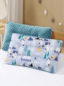 1 Stück Neugeborenen Baby Kissen, atmungsaktiv, weich und bequem, beruhigendes Stützkissen für ruhigen Schlaf, waschbar für Babyjungen und -mädchen