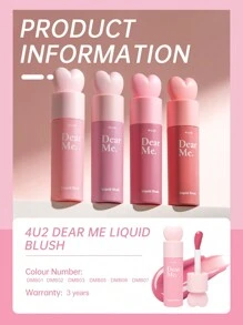 4U2 Dear Me Liquid Blush Bunny Ears Liquid Multi-Use Blush#06 STRAWBERRY PINK - #06 STRAWBERRY PINK - View 10