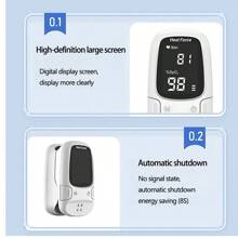 Pulse Oximeter / Pulse Fingertip Oxygen Saturation Clip - White - View 9