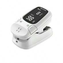 Pulse Oximeter / Pulse Fingertip Oxygen Saturation Clip - White - View 6