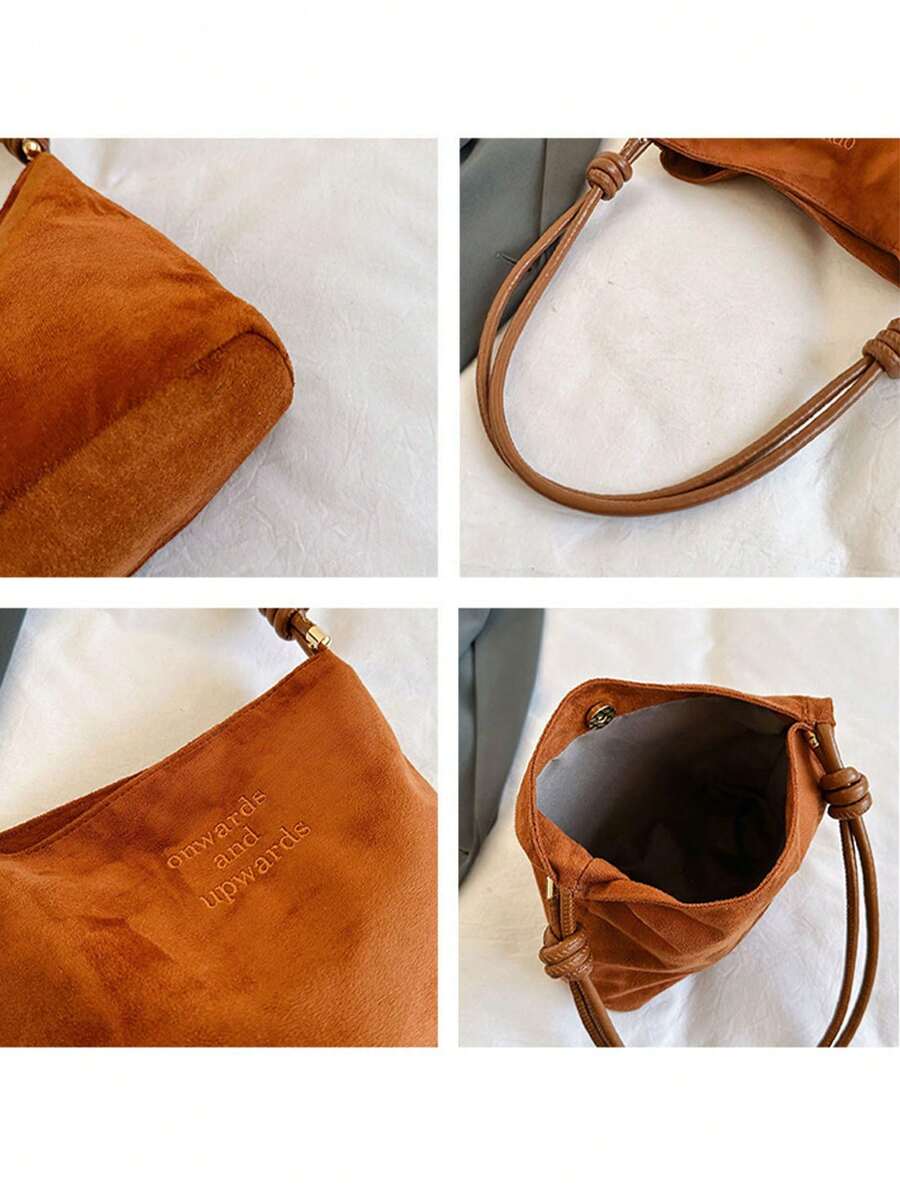 1 Piece Of Temperament Tote Bag, Trendy Autumn And Winter Fashion