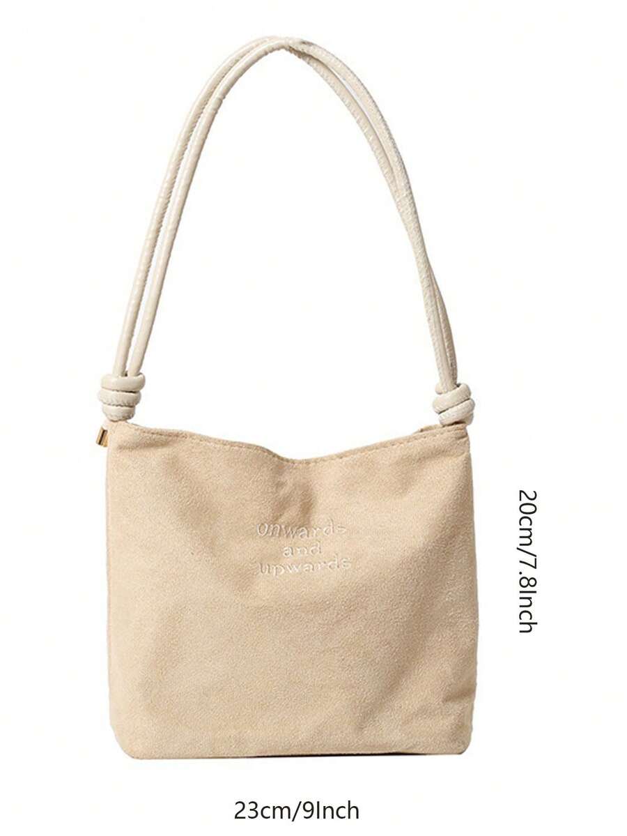 1 Piece Of Temperament Tote Bag, Trendy Autumn And Winter Fashion