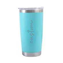 可定制不锈钢汽车杯，DIY 雕刻马克杯，个性化杯子，简约时尚的玻璃杯，保持饮料凉爽，派对用品，雕刻名字生日礼物，情人节/圣诞节/礼物 - 白色 - 查看 9