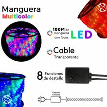 Led Hose 100 Meters Multicolor Lights Waterproof 8 Modes Premium Quality - US A Type Plug(110-127V) - View 2