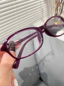 1 副超轻复古女士无度数眼镜，适合办公室、日常摄影、旅行、派对、时尚配饰 - 同款多色 - 查看 2