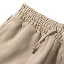 Under Armour UNDERARMOUR 女士运动裤，跑步健身训练针织休闲裤，舒适 - 卡其色 - 查看 3