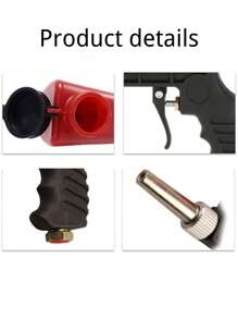 Pequeña pistola neumática de arena portátil con gravedad, herramienta de ferretería - Tipo A - Ver 6