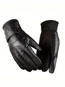 1 Pair Warm Wool Gloves: Anti-Slip, Waterproof, Touchscreen Compatible, Suitable For Outdoor Snow, Winter Skiing, Cycling, Both Men And Women