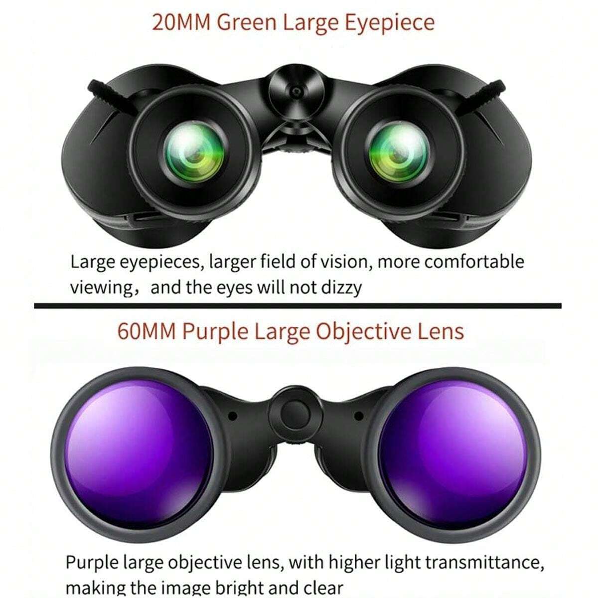 1,ABS, 1236X60 High Magnification HighDefinition Professional Zoom