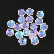 10x4mm AB 透明花形捷克灯工水晶玻璃隔珠适用于珠宝制作 DIY 手链项链配件 - 花瓣琉璃 - 查看 13