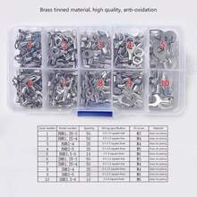 320PCS Cold Pressed Bare Terminals Set, Insulated Terminal Crimping Pliers Wire Stripper - Green - View 4