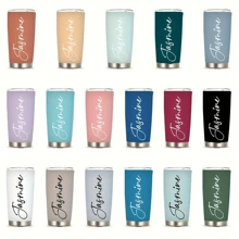 Customized Stainless Steel Car Mug, DIY Engraved Insulated Tumbler, Personalized Simple & Stylish Beer Cup, Suitable For Party, Birthday, Anniversary, Halloween & New Year Gift
