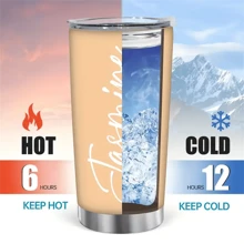 Customized Stainless Steel Car Mug, DIY Engraved Insulated Tumbler, Personalized Simple & Stylish Beer Cup, Suitable For Party, Birthday, Anniversary, Halloween & New Year Gift