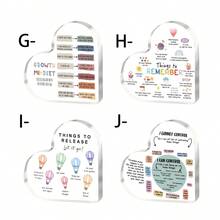 1 件“超棒老师”书形亚克力桌面装饰，是学生返校或教师节时送给老师的理想礼物 - 彩色 - 查看 11