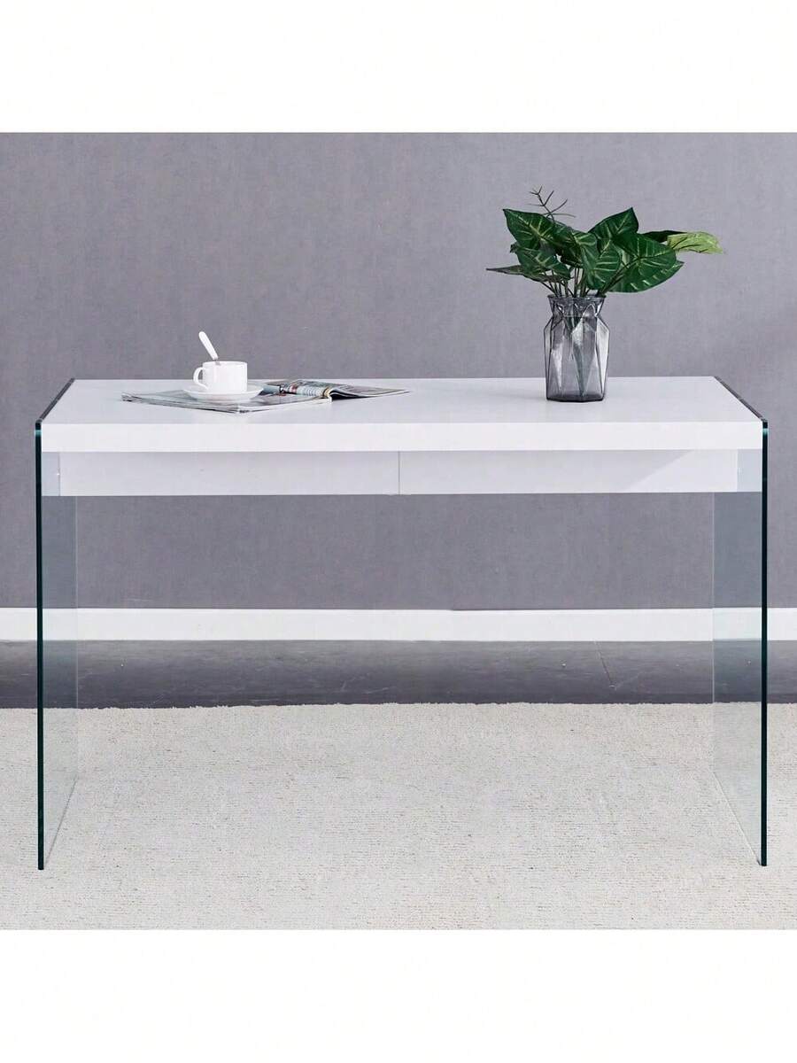 The Top Of The Coffee Table Is Made Of MDF And White Stickers, And The